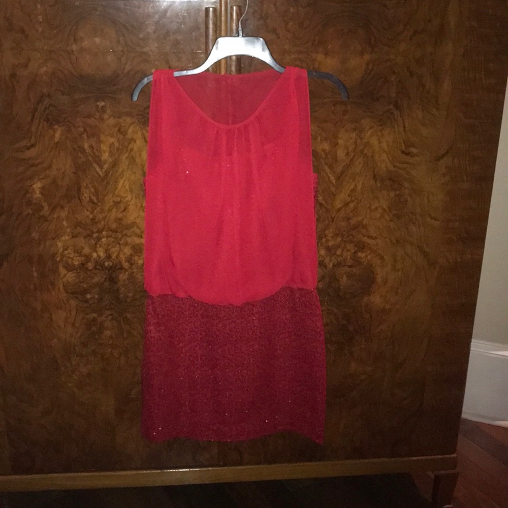 Liliana Size 4 Red Hot Sequin Dress